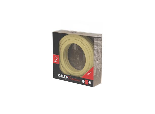 Creation Tekstilkabel 3m Gold Metallic 2x0,75mm2  max.250V 60W 
