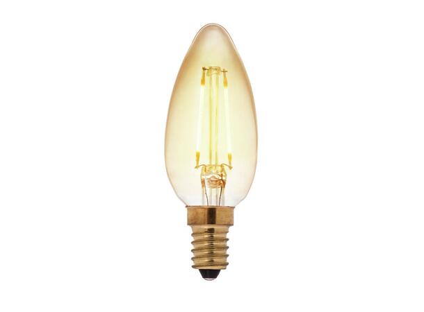 LED Mignon FLM 822 E14 4,5W 360lm DIM Gold - 2 rette filamenter