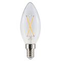 LED Mignon FLM E14 822 1W 90lm Klart glass - 2 kryssede filamenter