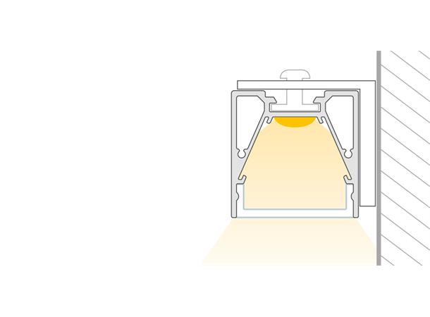 CATania 3030 sort aluprofil 2m 3030 Blackline, reflektor 