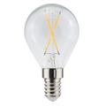 LED illum FLM E14 822 1W 90lm Klart glass - 2 kryssede filamenter